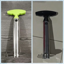 1pc Stainless Steel Pineapple Peeler And Slicer, Made Of High-Quality Stainless Steel, With Yellow Non-Slip Easy-Grip Handle, One-Button Operation To Peel, Core, And Slice Pineapple And Other Fruits, Durable And Rust-Resistant, Simplifies Fruit Preparation Process - Multicolor - View 8