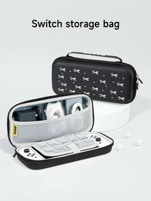 1个白色蝴蝶结波点图案保护套，兼容Switch第二代（2025款），Switch/Switch NS/Switch OLED/Lite，Switch游戏机配件，全套包含收纳袋、卡槽底座，是送给Switch玩家的最佳礼物。 - 彩色 - 查看 8