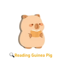 Giấy ghi chú dễ thương, giá trị thẩm mỹ cao, hình chuột lang nước, thiết kế độc đáo, có thể tái sử dụng và gỡ bỏ. - Capibara - Xem 2
