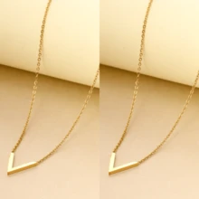 1 Tuyên bố Gầy Sợi dây V Dây chuyền - Nhiều màu - Xem 6