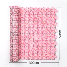 1pc Pink Artificial Petal Fence, Expandable Privacy Barrier, Garden Fence, Plastic Petal Panel, Suitable For Home Decor, Room Decor, Wall Decor, Wedding Decor, Bedroom Decor, Balcony Decor, Garden Decor Outdoor, Garden Fence, Fence Panels Outdoor, Balcony Privacy Screen, Fall Home Decor, Halloween Decor - Multicolor - View 4