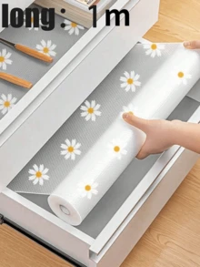 1.5m Thick Printed Drawer Liner, Desk Mat, Cabinet Pad, Waterproof Anti-Oil Cushion For Kitchen, Wardrobe, Cabinet, Shoe Rack, Moisture-Proof, Cuttable - Multicolor - View 13