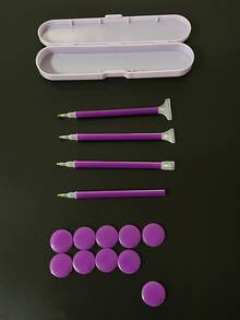 15件套钻石画工具/配件，紫色套装 - 套裝 - 查看 2