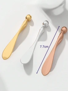 1pc/2pcs Metal Smooth Texture Eye Cream Stick, Beauty Makeup Face Cream Face Mask Tool - Multicolor - View 6