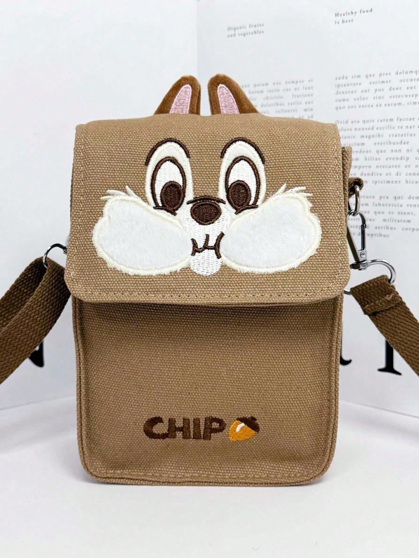 New Cute Cartoon Bear Pattern Shoulder Crossbody Bag - Multifunctional Phone Wallet Small Bag For Girl - Multicolor - View 1