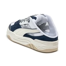 Puma 春夏轻便情侣套脚运动鞋，休闲穆勒鞋 39950104 - 彪馬白-白色-海軍藍 - 查看 6