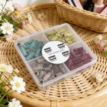 1盒120/150/180/240目迷你指甲抛光砂带，强力去除指甲油和凝胶，足部和指甲护理电动磨甲器砂带配件 - 彩色 - 查看 13