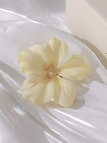5pcs/Set Floral Decor Cute Hair Clips, Bohemian Style,Summer,Holiday,Travel, Accessories For Women,Festival,Party - Yellow - View 2