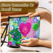 1pc Diamond Painting Clutch Bag, Succulent Plant Pattern, Partial Mosaic Handcraft, Artistic Wallet, PU Leather Diamond Painting Clutch Bag Suitable For Daily Use, Travel And Gift - View 15