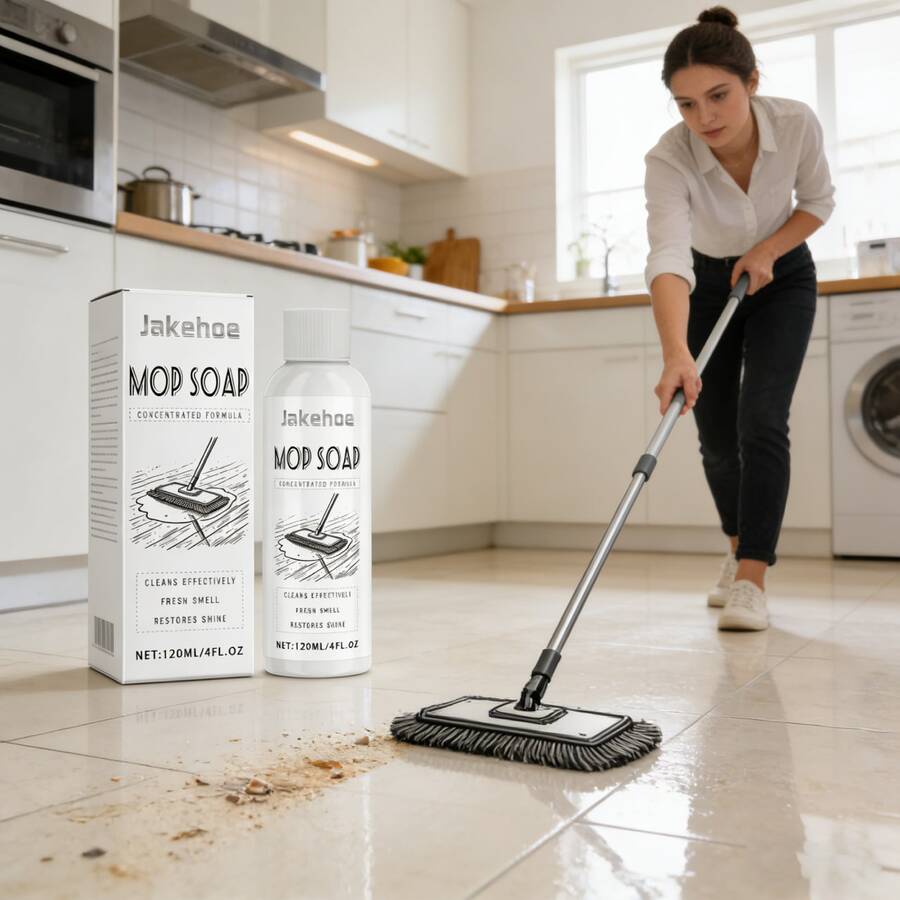 jakehoe 120ml (4 Fl Oz) Hardwood Floor Cleaner Concentrate, Citrus Mop Solution For Tile & Laminate, Powerful Grease Remover & Shine Restorer For Daily Cleaning,Gifts For Men And Women Suitable For Valentine's Day, New Year's Day, Birthdays, Weddings And Parties,Kitchen,Bathroom,Home,Room,Quick Ship Items,Free Shipping - Chất lỏng - Xem 1