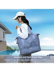 Large Capacity Striped Travel Bag, Women's Luggage Bag, Personalized And Lightweight - Multicolor - View 14