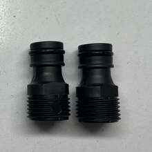 2 piezas Conectores rápidos de 1/2" BSP para manguera de jardín, piezas del sistema de riego de jardín, adaptador roscado para grifo - A - Ver 8