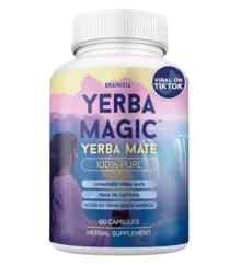 Cápsulas de Yerba Mate Brainista | Extracto natural de planta con cafeína | Suplemento dietético | 60 cápsulas (1 botella) - 1 botella - Ver 9
