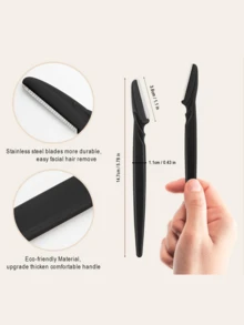 30pcs/Bottle Eyebrow Trimmer Blades, Boxed Facial Eyebrow Shaping Razor Blades With Storage Case, Suitable For Facial & Body Hair Removal, Hair Care Products & Accessories, Essential For Salon, Beauty And Travel, Unisex - Safety Razor - View 5
