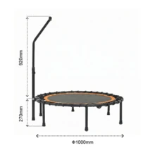 Black And Orange XTP006 Fitness Trampoline For Home Gym - Black - View 11