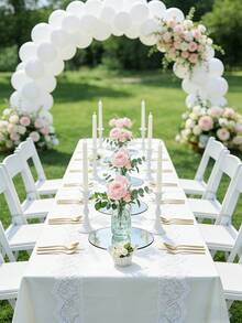 1/6件装 - 圆形镜面托盘，适用于餐桌摆饰、婚礼派对中心装饰等，12英寸圆形镜面托盘，可用作桌面中心装饰、烛台盘等。 - 彩色 - 查看 7