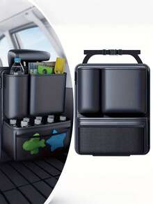 汽车后备箱收纳：紧凑型汽车后备箱整理箱，后备箱货物管理方案 | 大容量多隔层整理箱，底座 - A - 查看 6