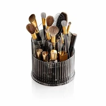 1pc Simple Style 360 ° Rotary Cosmetic Storage Box, Multifunctional Cosmetic Storage Rack, Can Be Used As Bedroom Decoration, Living Room Decoration, And Suitable For Lipstick, Eye Shadow Brush, Perfume, Skin Care Products, Cosmetics, Bathroom, Bedroom And Other Occasions. - View 7