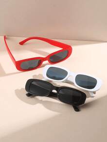 3款复古小方框时尚眼镜，适合青少年——街头风眼镜 - 彩色 - 查看 6