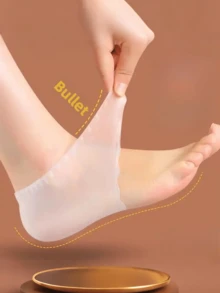 Silicone Heel Sleeve Socks, Ultra-Thin All-Season Heel Protector, Breathable Moisturizing Foot Care Sleeve, Unisex Moisturizing Heel Pad, Prevent Cracking, Comfortable For Wearing Socks And Shoes, Soft And Supportive - Multiple Styles - View 7