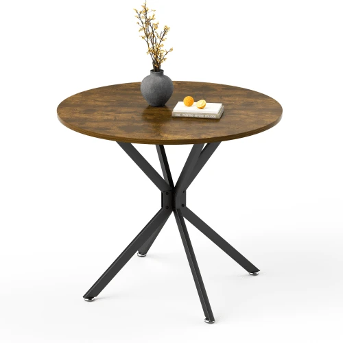 Dining Tables - Black, Rustic Brown - View 1