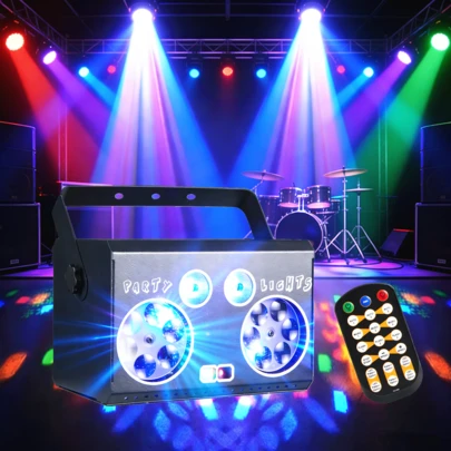 DJ Disco Lights Party Lights RGB Multi-Pattern Party Lights With Remote Control Music Sound Activated Disco Lights With DMX 512 Dynamic Effects Light Bar Nightclub Club KTV Live Performance Wedding Christmas Festival Holiday Casual Entertainment