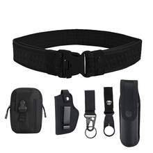 6-Piece Multi-Function Belt, Adjustable Security Guard Duty Belt, Multi-Function Equipment System, Molded Duty Belt Set, Suitable For Law Enforcement Officers, Fitness Enthusiasts - Multicolor - View 1
