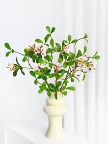 1/2/3pcs Artificial Hawthorn Flowers, 45cm Fake Flowers For Wall, Living Room, Bedroom, Wedding, Party Decor, Tabletop Filler, Home, Desktop Decor, Kitchen, Wedding, Tabletop, Centerpiece, Office, Garden, Outdoor, House, Yard Decoration, Suitable For Spring, Summer, Autumn, Winter - Baby Pink - View 5