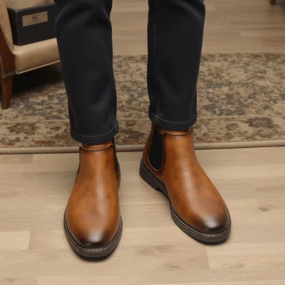 Men's Chelsea Boots, British Gentleman Style, Business Casual Boots