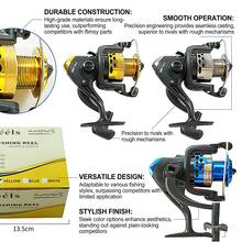 Spinning Reel With A 5.1:1 Gear Ratio, Lightweight And Powerful, With A Durable Coating, Suitable For Short-Throw Rods, Boat Fishing, And Sea Fishing. - Blue - View 3