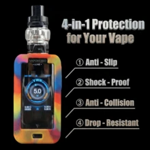 Ốp silicon VapeSMOD bán chạy nhất hiện nay, phù hợp với Vaporesso Luxe/Luxe2, vỏ bảo vệ chống trượt, chống rơi, chống va đập, chất liệu silicon mềm mại, bề mặt nhám. - Nhiều màu - Xem 10
