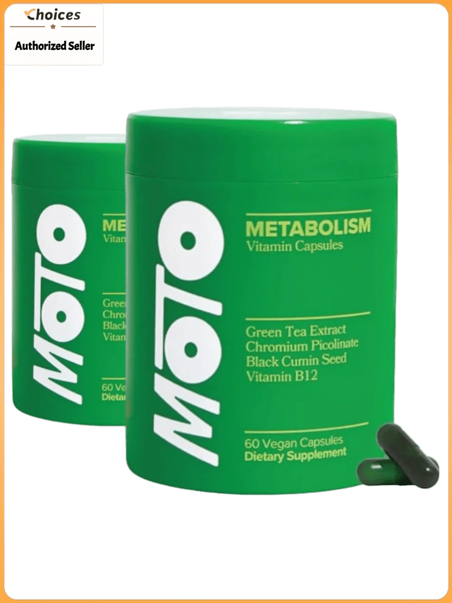 MOTO Women's Supplement Capsules | Vitamin B12, Chromium & Botanical Blend | Vegan Dietary Supplement | 60 Count (2 Bottles) - 2 chai - Xem 1