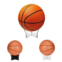 1 pezzo Supporto espositivo per palloni, supporto per pallacanestro, calcio, pallavolo, base di appoggio trasparente, supporto per palloni, supporto in acrilico per palloni, adatto per la decorazione dei ragazzi - Multicolore - Visualizzare 2