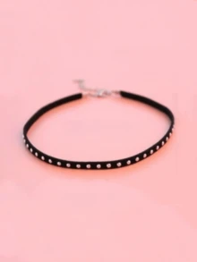 1件黑色短款颈链 - 黑色 - 查看 2