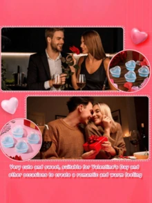 50/25/5pcs Heart-Shaped Disposable Plastic Cups With Leak-Proof Lids, Suitable For Cream Cups, Jelly Cups, Small Condiment Containers, Wine Glasses, Dipping Sauce Cups, Salad Dressing Containers, Pudding Cups, Condiment Containers, Transparent Food Cups, DIY Liquid Balls, Soft Clay, Valentine's Day Party, Mother's Day Gifts, Gifts, Bridal Shower - Multicolor - View 4