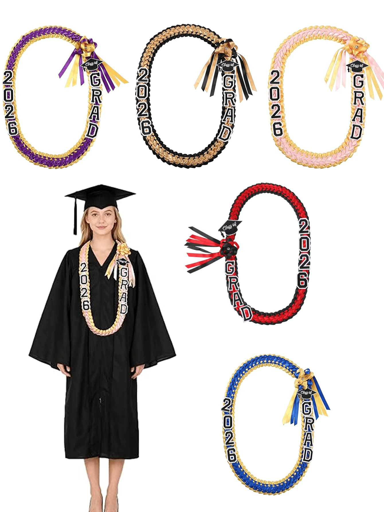 1 Set de Cintas de Graduación DIY, Cordones de Decoración de Graduación, Cordones de Honor de Graduación, Regalo de Graduación 2026