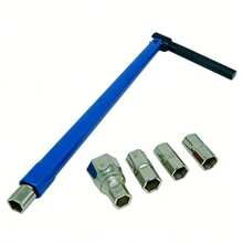 1 Set Blue Tube Wrench, Plumbing Wrench, Faucet Repair Crescent Wrench - Blue - View 4
