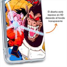 Funda Compatible con Nubia Gokú Pelea Vegetá Ozaru Protector Dragon Carcasa Anticaídas a Prueba De Golpes Balt TPU. - transparente - Ver 2
