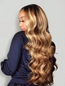 Eulisi 13*6 Honey Blonde Ombre Lace Front Wig, Glueless Natural Hairline Wavy Wig For Beginners, 24 Inch - SP4/27 - View 22