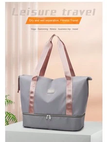 Large Capacity Striped Travel Bag, Women's Luggage Bag, Personalized And Lightweight - Multicolor - View 7