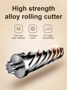 Máy cắt móng tay điện thông minh 2 trong 1, tích hợp chức năng đánh bóng và cắt tỉa, sạc USB, pin lithium polymer 500mAh, có chức năng chống cắt, đánh bóng và chiếu sáng, thích hợp cho nghệ thuật làm móng, giũa, đánh bóng và tạo hình, là một món quà tuyệt vời. - nhiều màu - Xem 5