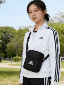 Adidas ESS ORGANIZER Casual Sports Shoulder Bag, Unisex Crossbody Bag, Black - Black - View 1