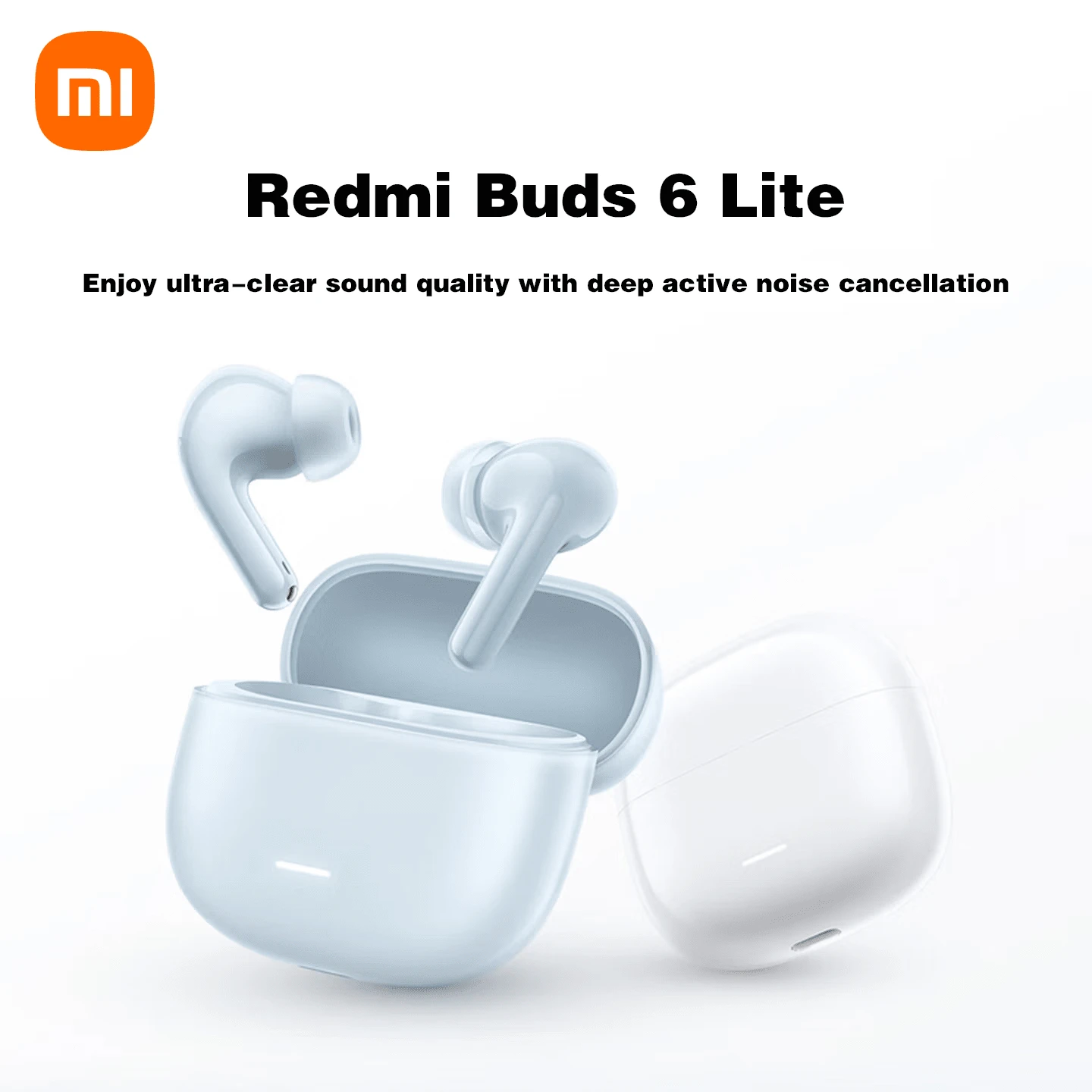 Xiaomi Redmi Buds 6 Lite With 12.4mm Dynamic Driver Unit, Built-In 480mAh Battery For Up To 36 Hours Of Playback. It Supports AAC Codec For High-Quality Audio, And Features Call Noise Cancellation, Making It Suitable For Sports Like Running And Cycling. - Multicolor - View 1