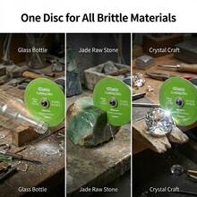 2pcs 100mm/115mm/125mm Diamond Saw Blades, Suitable For Angle Grinder Glass Cutting Discs, Can Smoothly Cut Glass, Jade, Crystal And Ceramic With Sharp And Precise Cutting Effect, No Cracking. - Diamond Glass Cutting Disc - View 6