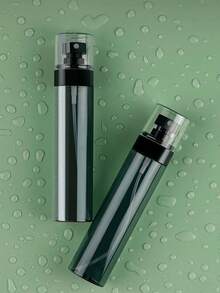 1 pieza Dispensador de loción portátil, Botella de spray de plástico negro, Recipiente rellenable para jabón líquido, Adecuado para viajes al aire libre - A - Ver 5
