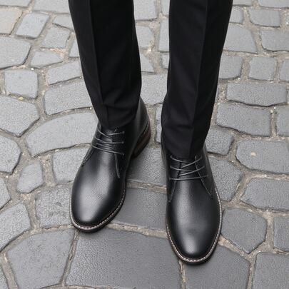 男士沙漠靴，经典复古德比靴，耐磨防滑休闲踝靴