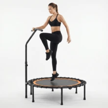 Black And Orange XTP006 Fitness Trampoline For Home Gym - Black - View 3
