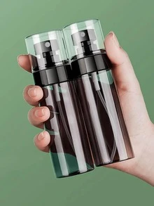 1 pieza Dispensador de loción portátil, Botella de spray de plástico negro, Recipiente rellenable para jabón líquido, Adecuado para viajes al aire libre - A - Ver 4