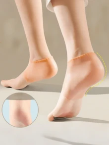 Silicone Heel Sleeve Socks, Ultra-Thin All-Season Heel Protector, Breathable Moisturizing Foot Care Sleeve, Unisex Moisturizing Heel Pad, Prevent Cracking, Comfortable For Wearing Socks And Shoes, Soft And Supportive - Multiple Styles - View 8