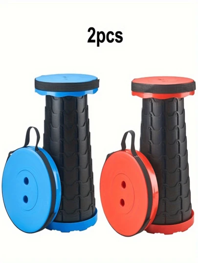 Upgraded Folding Stool, Lightweight Yet More , Suitable For Camping, Fishing, Hiking And Barbecue Outdoor Activities. Compact Yet Sturdy Telescopic Folding Camping Stool, Designed Specifically For Adult Outdoor Travel.